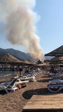 Marmaris İçmeler'de orman yangını başladı
