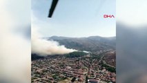 Marmaris'te orman yangını: Yerleşim yerine yaklaştı