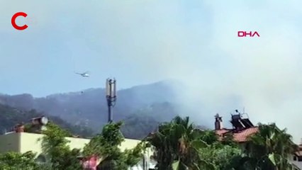 Marmaris'te orman yangını başladı