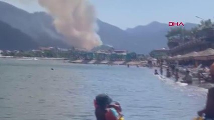 Son dakika haber! MARMARİS'TE ORMAN YANGINI