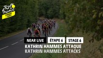 Kathrin Hammes  attaque / Kathrin Hammes attacks - Étape 6 / Stage 6 - #TDFF2022