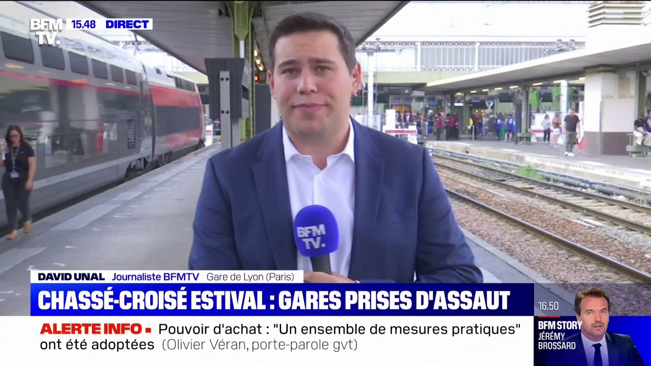Chassé-croisé estival: les gares prises d'assaut