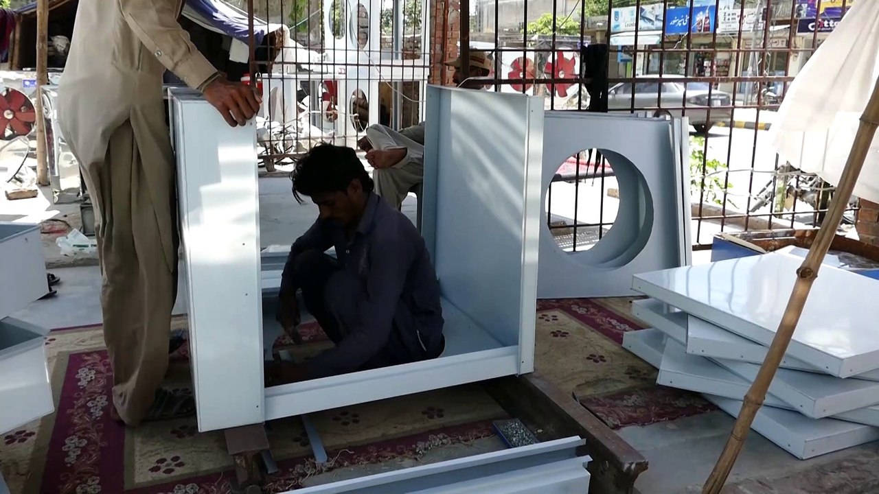 12 How to Make an air Cooler - Steel Body Lahori Air Cooler Making for best Air Cooling - Skill Spotter