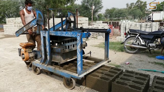 15 Building Blocks Making with Concrete How Concrete Brick Machine Works - Skill Spotter