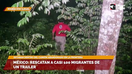 México: rescatan a casi 100 migrantes de un trailer