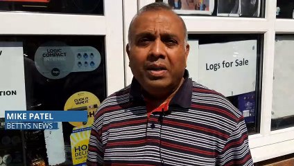 Mike Patel of Betty News in Maidstone speaking of problems he is having with Menzies failing to deliver the daily papers to his shop