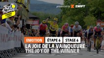 L’émotion de la Vainqueure / Winner's emotion - Étape 6 / Stage 6 #TDFF2022