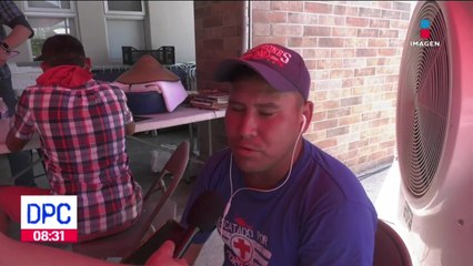Migrantes enfrentan altas temperaturas en Mexicali, Baja California