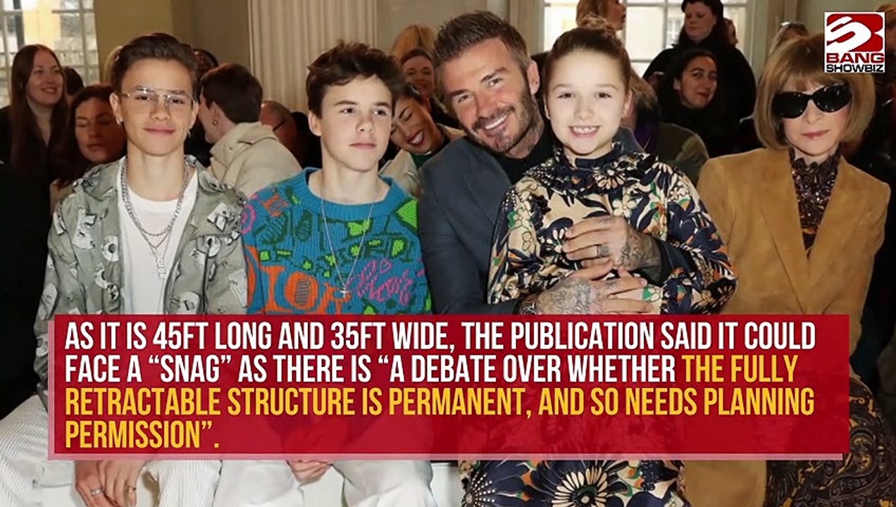 David Beckham is said to have splashed out £50,000 on a ‘glamping’ tent at his country retreat.