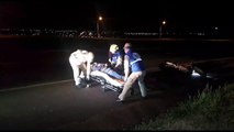 Motociclista sofre queda é atendido pelo Siate na rodovia BR-467 em Cascavel