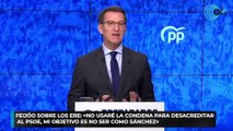 Feijóo sobre los ERE: «No usaré la condena para desacreditar al PSOE, mi objetivo es no ser como Sánchez»