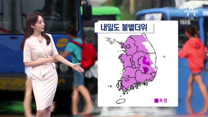 [날씨]내일도 불볕더위…수도권·내륙 소나기