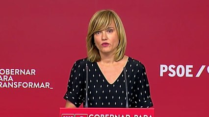Pilar Alegría: "Desde el primer momento se asumieron las responsabilidades políticas en el caso de los ERE en Andalucía"