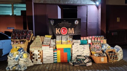 Ağrı’da kargoyla gönderilmeye çalışılan kaçak ürünler ele geçirildi