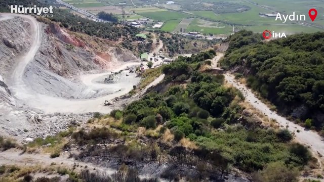 Aydın'ın Söke ilçesinde yangın bölgesinde sıcaklık 141 dereceye kadar yükseldi