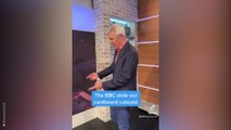 Jeremy Vine pokes fun at Tory leadership debate with cardboard cutouts