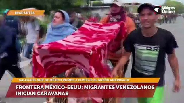 Frontera México-EEUU: migrantes venezolanos inician caravanas