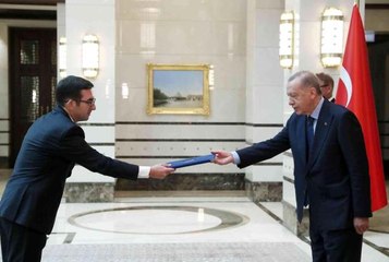 Kosova Büyükelçisi Vrenezi, Cumhurbaşkanı Erdoğan'a güven mektubu sundu