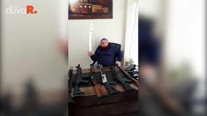 Silah ve kılıçla fotoğraf paylaştı, gözaltına alınıp serbest bırakıldı