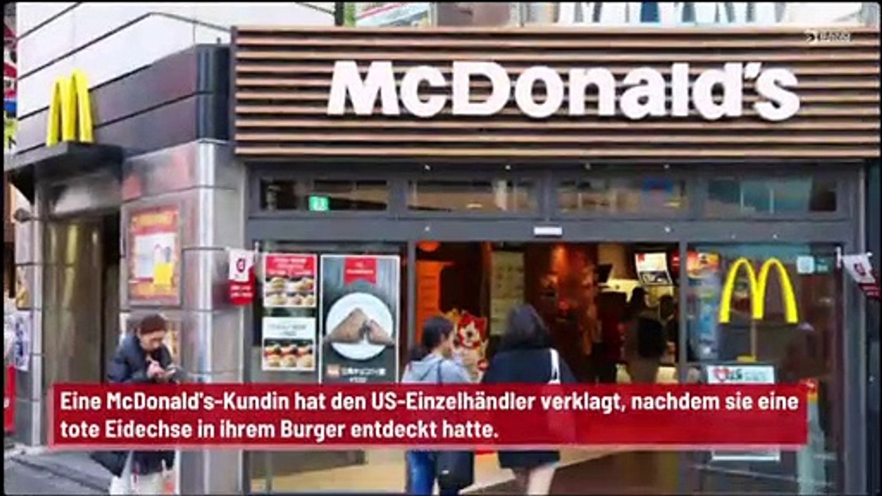 Kundin verklagt McDonald's nach dem Fund einer Eidechse im Burger