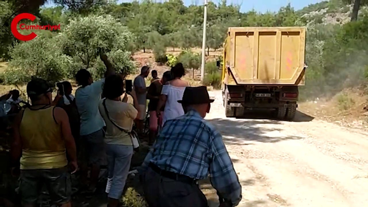 Aslanyakalı köylüler taş ocağına karşı