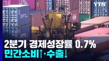 소비 증가에 2분기 경제 0.7% 성장...하방 위험 여전 / YTN