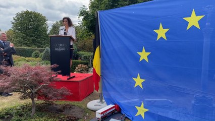 Inauguration de la colonne de l'indépendance de Kyiv à Mini-Europe