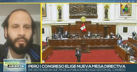 Parlamento de Perú inicia elección de nueva mesa directiva