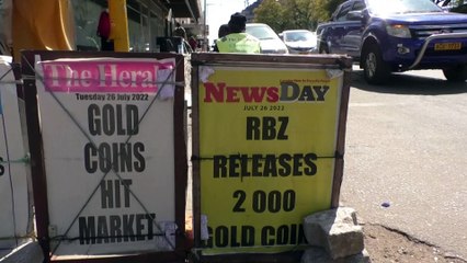 Zimbabwe introduces gold coins as local currency tumbles