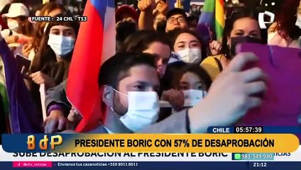 Chile: Desaprobación del presidente  Gabriel Boric llega a 57%