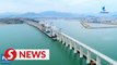 Main bridge project of China's first sea-crossing high-speed railway now connected