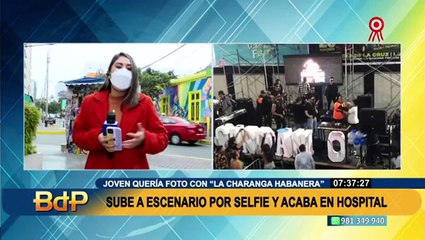 Denuncia agresión: joven sube a escenario de La Charanga Habanera y termina en hospital