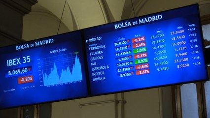 El Ibex 35 cede un 0,20 % en los 8.069 puntos