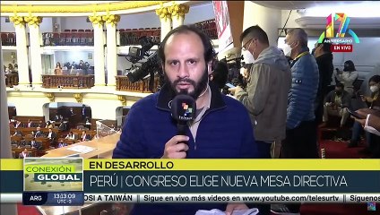 Congreso peruano elige nueva mesa directiva para el periodo 2022-2023