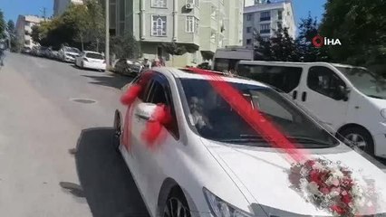 Kocaeli'de bisikletli düğün konvoyu