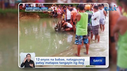 12-anyos na babae, natagpuang patay matapos tangayin ng ilog | Saksi
