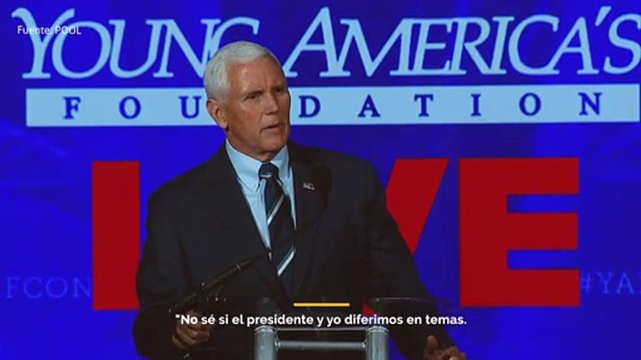 Mike Pence, exvicepresidente: "No sé si el presidente y yo diferimos en los temas. Pero podemos diferir en el enfoque".