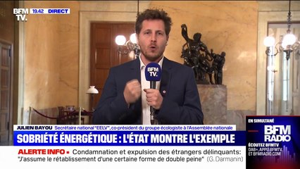 Sobriété énergétique: "Le gouvernement refuse d'agir et culpabilise les Français et les Françaises", juge Julien Bayou (EELV)