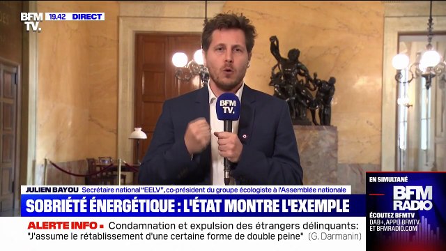 Sobriété énergétique: Le gouvernement refuse d'agir et culpabilise les Français et les Françaises , juge Julien Bayou (EELV)