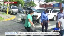 ¡Lesionado resulta motociclista tras embestida en SPS!