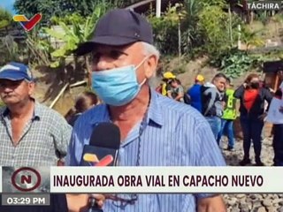 Gobierno del estado Táchira culmina obra vial en Capacho Nuevo