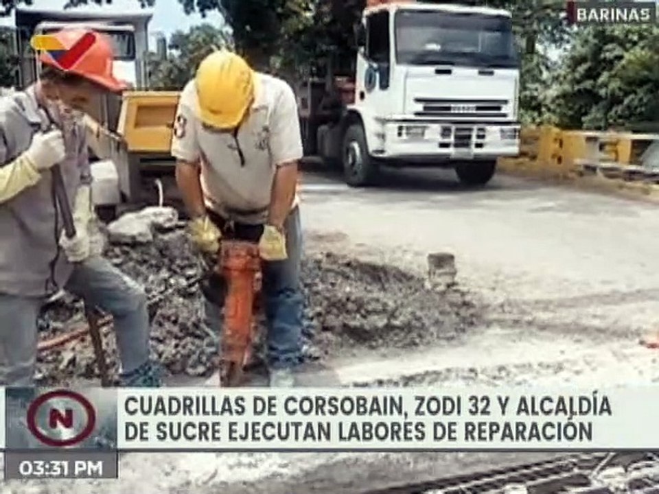 Avanzan los trabajos de recuperación del puente en la Troncal 05 de Barinas