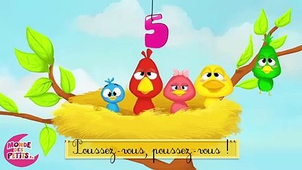 Ils étaient 5 dans le nid  dessin animé en français