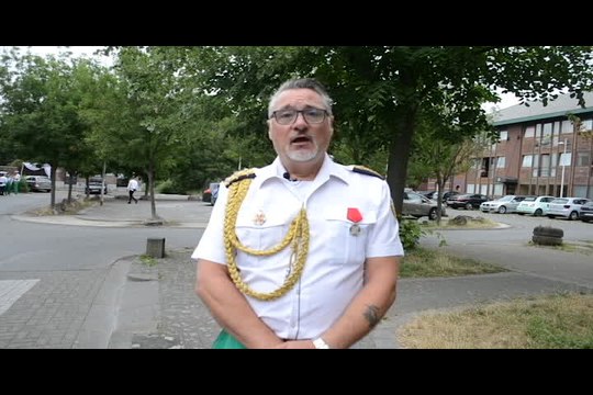 La Madeleine à Jumet: un drapeau noué aux couleurs de l’Ukraine pour les Marins russes