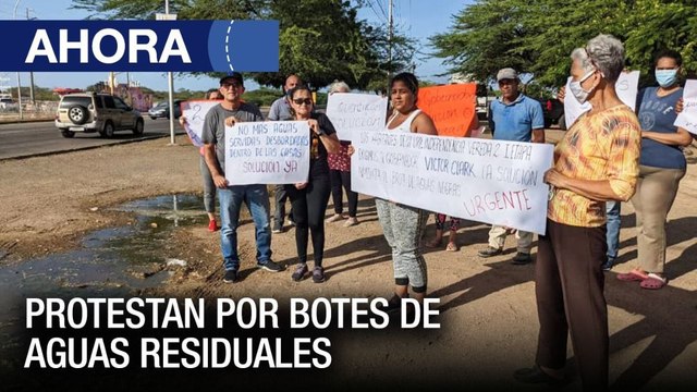 Habitantes de Coro protestan por botes de aguas residuales - VPItv