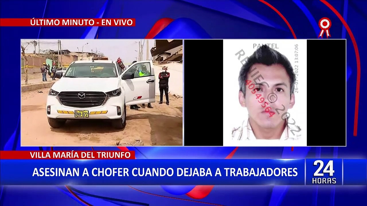 Villa María del Triunfo:  Asesinan a conductor que trasportaba trabajadores