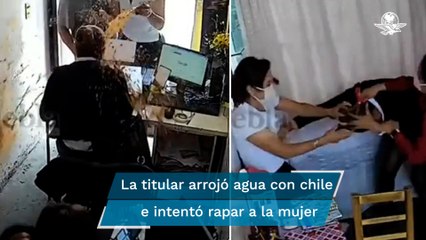 Presidenta del DIF de Tlaxcala agrede violentamente a una mujer