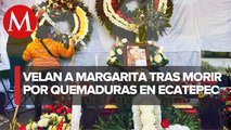 Despiden a Margarita Ceceña, mujer quemada en Cuautla, Morelos