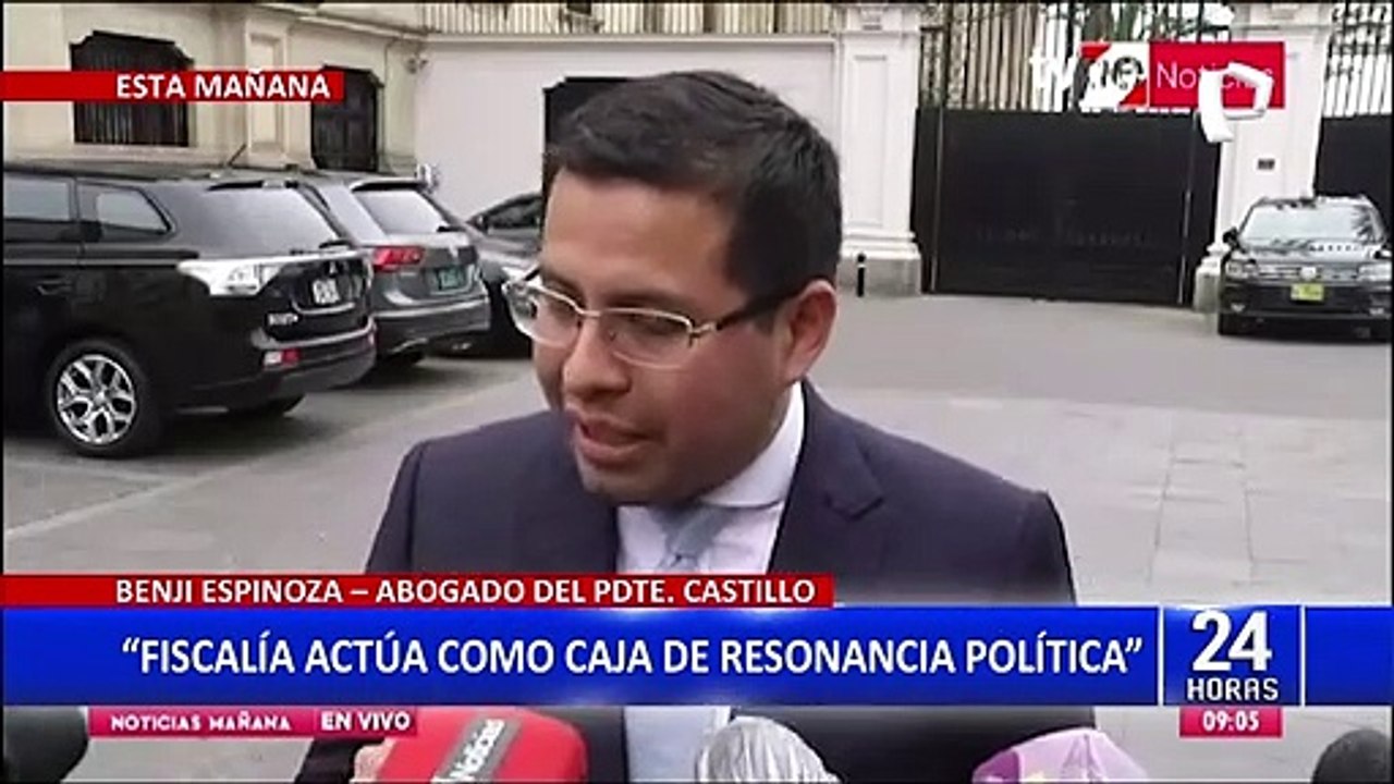 Benji Espinoza sobre detención de Bruno Pacheco: “El presidente está tranquilo”