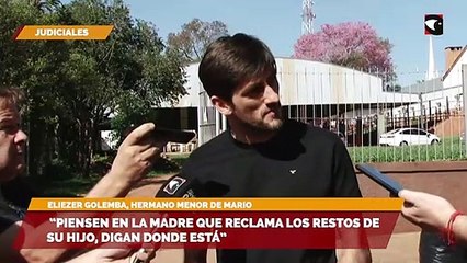 Caso Golemba “Piensen en la madre que reclama los restos de su hijo, digan donde está”